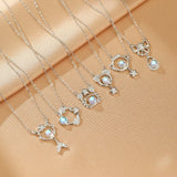 Collier en Pierre de Lune Argent 925 - Bijou Céleste Intuition - Biloria