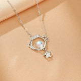 Collier en Pierre de Lune Argent 925 - Bijou Céleste Intuition - Biloria