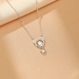 Collier en Pierre de Lune Argent 925 - Bijou Céleste Intuition - Biloria