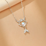 Collier en Pierre de Lune Argent 925 - Bijou Céleste Intuition - Biloria