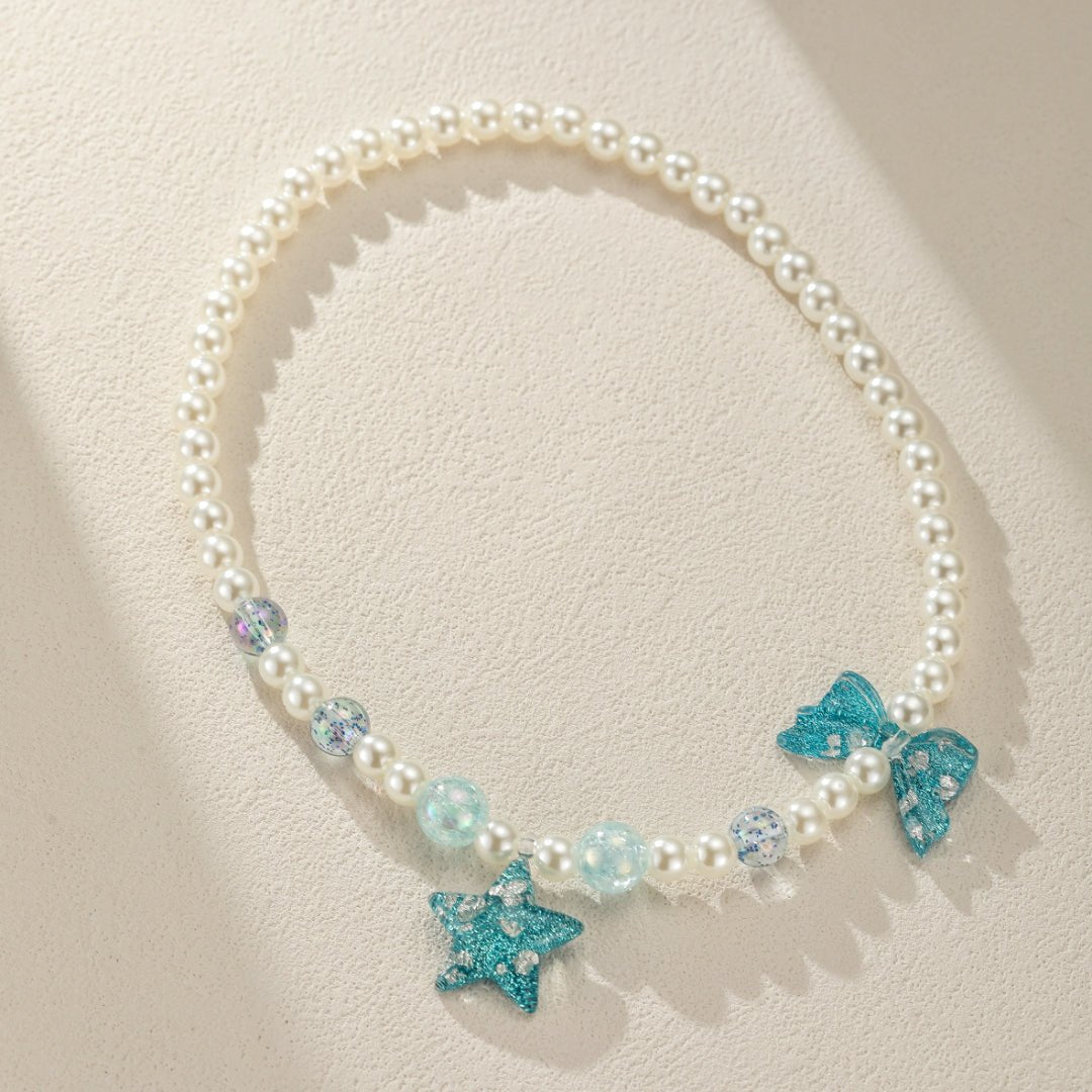 Collier et Bracelet Enfant Étoile Pailletée - Biloria