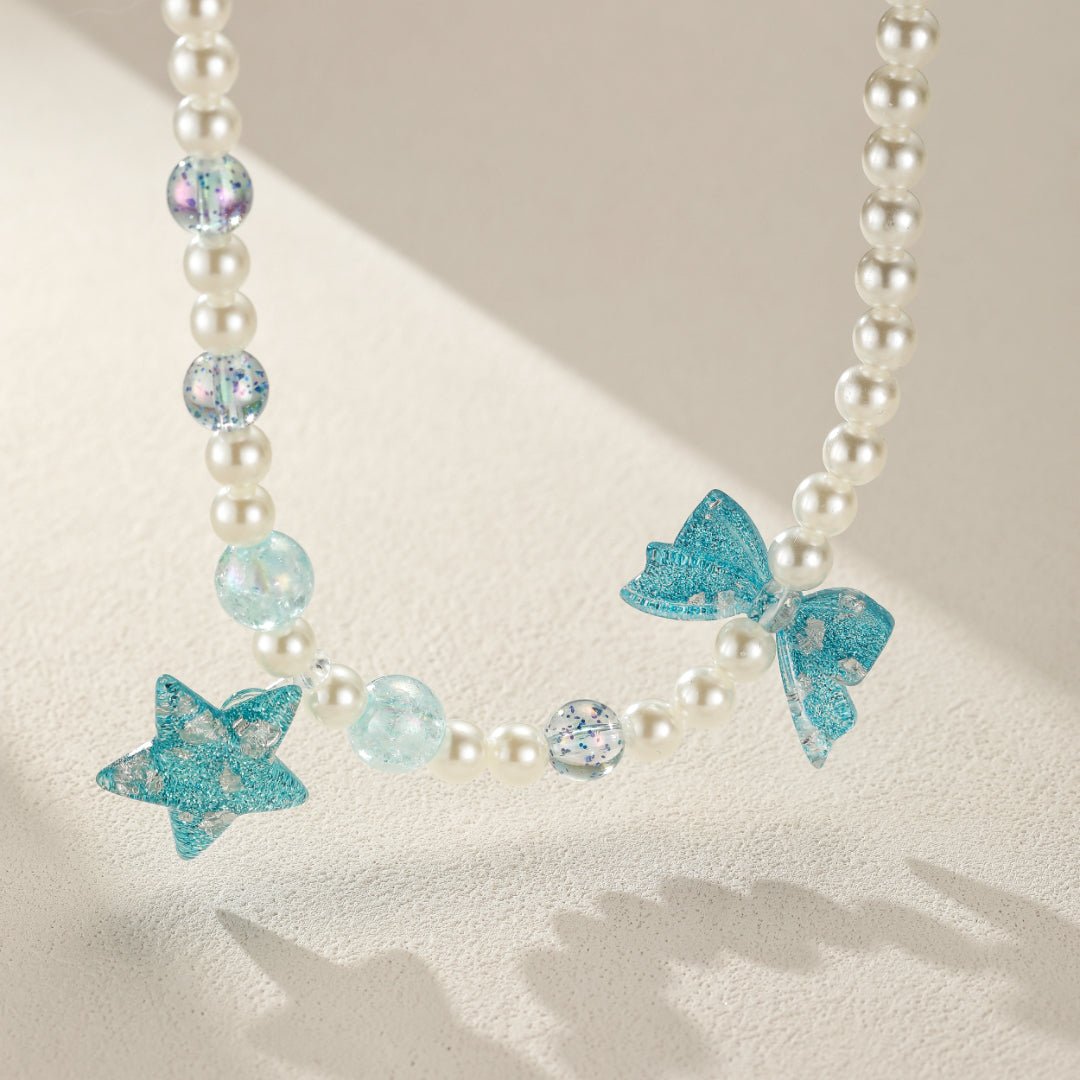 Collier et Bracelet Enfant Étoile Pailletée - Biloria