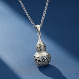 Collier Gourde Ouvrable Argent 925 – Protection et Prospérité - Biloria