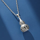 Collier Gourde Ouvrable Argent 925 – Protection et Prospérité - Biloria