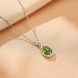 Collier Goutte de Jade Vert, Harmonie et Sérénité - Biloria