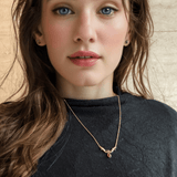 Collier Grenat Argent Plaqué Or Aria des Rois - Biloria