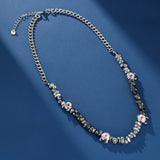 Collier Hématite et Acier Homme – Regard Sombre - Biloria