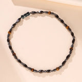 Collier Hématite Œil de Tigre Homme Force et Protection - Biloria