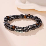 Collier Hématite Œil de Tigre Homme Force et Protection - Biloria