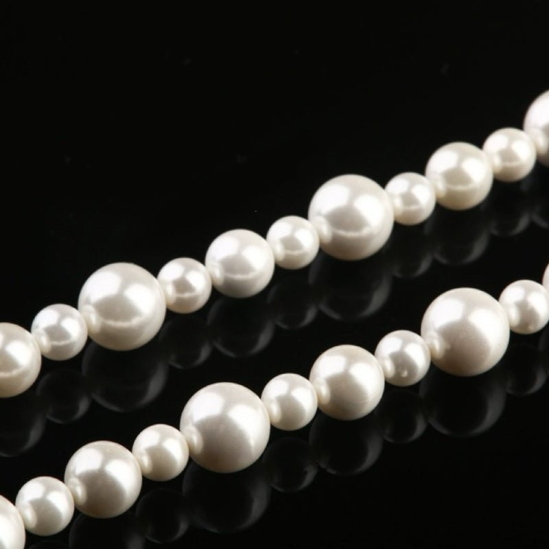 Collier Homme en Nacre Perles 6-10 mm Longueur 43 ou 48 cm - Biloria