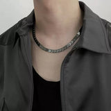 Collier Homme Hématite – Ligne Magnétique - Biloria