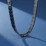 Collier Homme Hématite – Ligne Magnétique - Biloria
