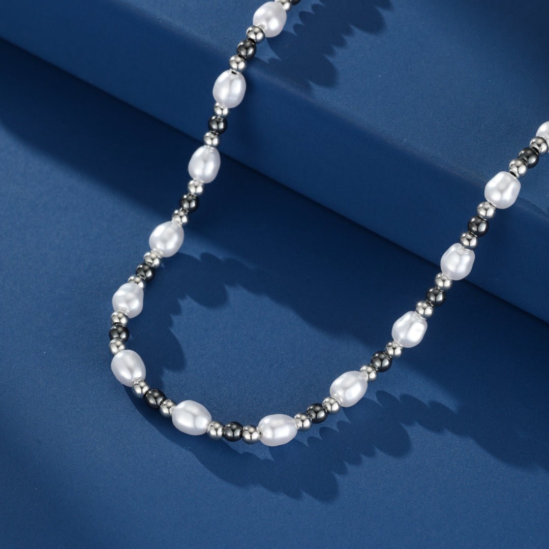 Collier Homme Hématite Perle Bijou Équilibré - Biloria