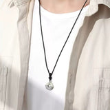 Collier Homme Jade Obsidienne Argent 925 - Biloria