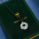 Collier Homme Jade Obsidienne Argent 925 - Biloria