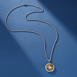 Collier Homme Œil de Tigre Étoile du Destin – Acier Inoxydable - Biloria