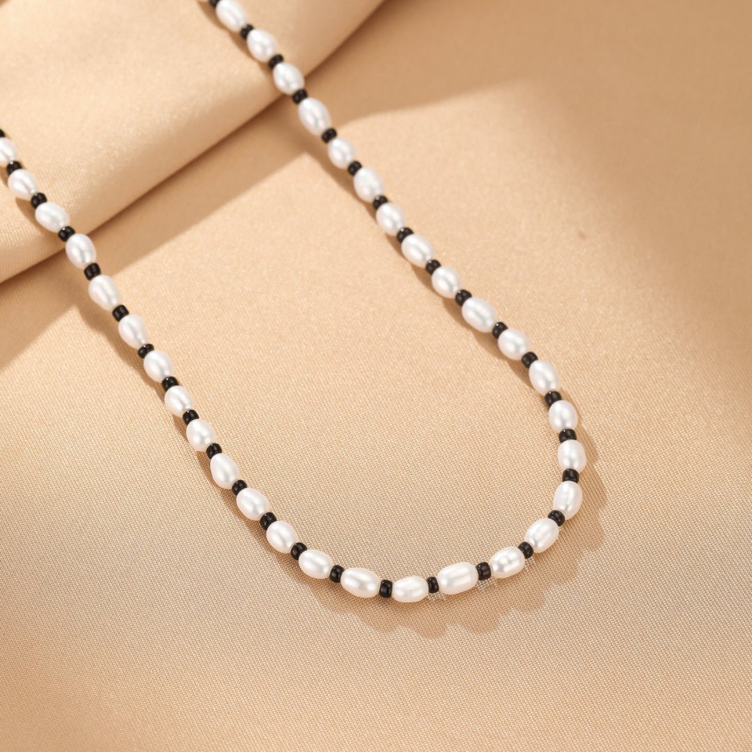 Collier Homme Perle Naturelle Ajustable 42-47 cm - Biloria