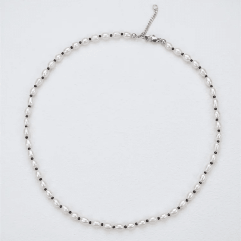 Collier Homme Perle Naturelle Ajustable 42-47 cm - Biloria