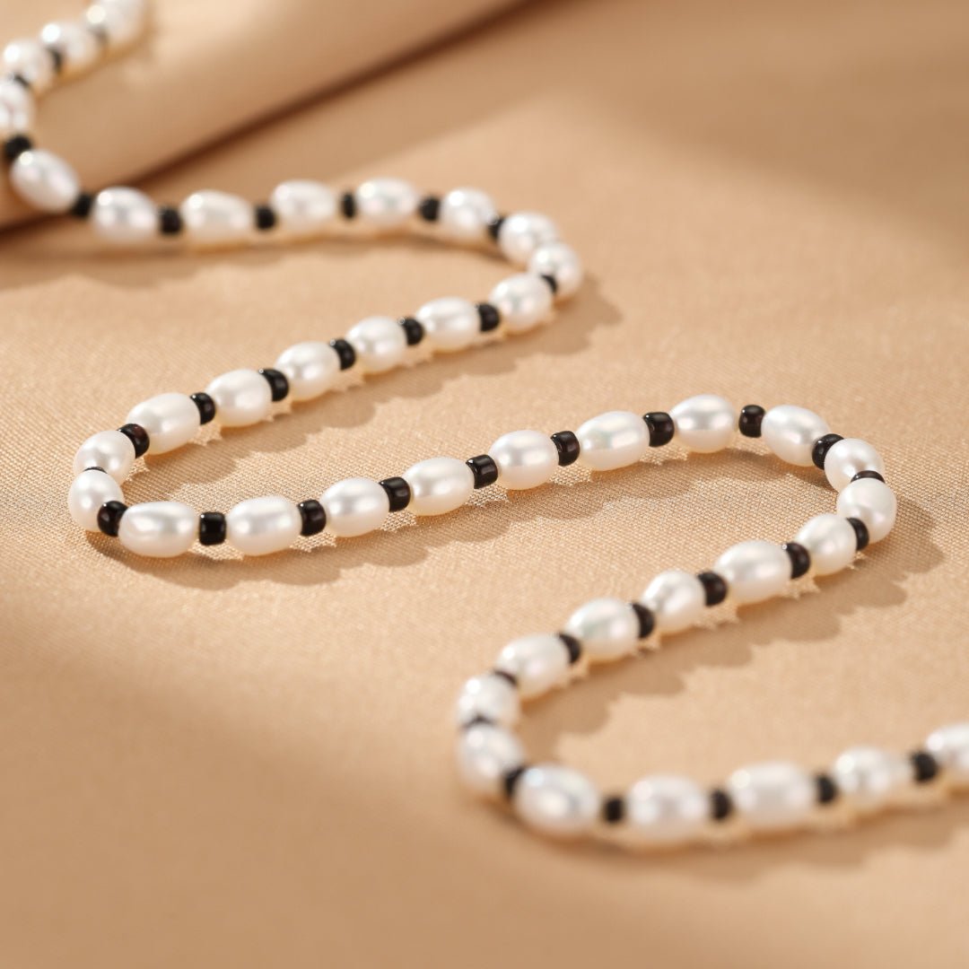 Collier Homme Perle Naturelle Ajustable 42-47 cm - Biloria