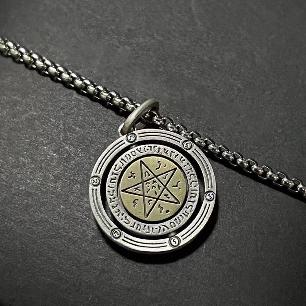 Collier Homme Rotatif Œil Oudjat Argent 925 - Biloria