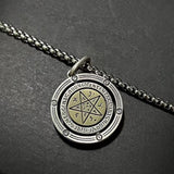 Collier Homme Rotatif Œil Oudjat Argent 925 - Biloria