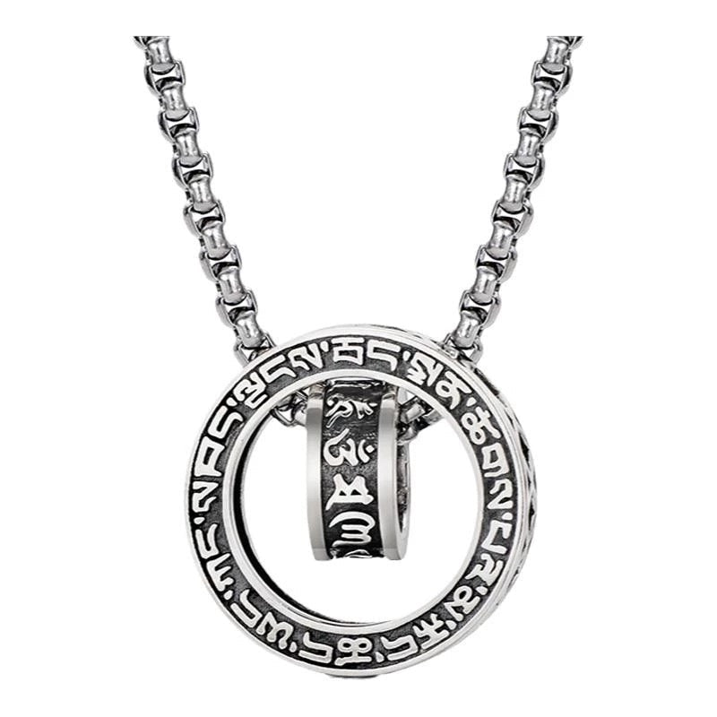 Collier Homme Six Mantras – Protection et Sérénité au Bureau - Biloria