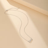 Collier Infini Argent 925 Zircons – Bijou Éternité Féminin - Biloria