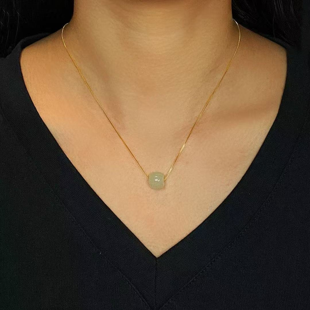 Collier Jade Lithothérapie Harmonie Équilibrante - Biloria
