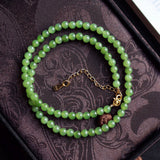 Collier Jade Petit Bonheur en Argent Plaqué Or – Élégance et Sérénité - Biloria