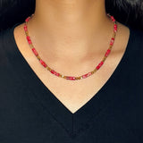 Collier Jaspe Vert Rouge – Bijou Déco Ethnique - Biloria