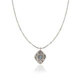 Collier Labradorite Acier Inoxydable – Pendentif Pierre Naturelle - Biloria