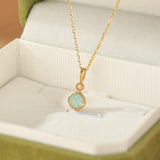 Collier Labradorite Amazonite – Bijou Argent Plaqué Or Protection - Biloria