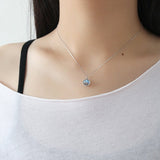 Collier Labradorite Argent 8 mm Protection Intuition - Biloria