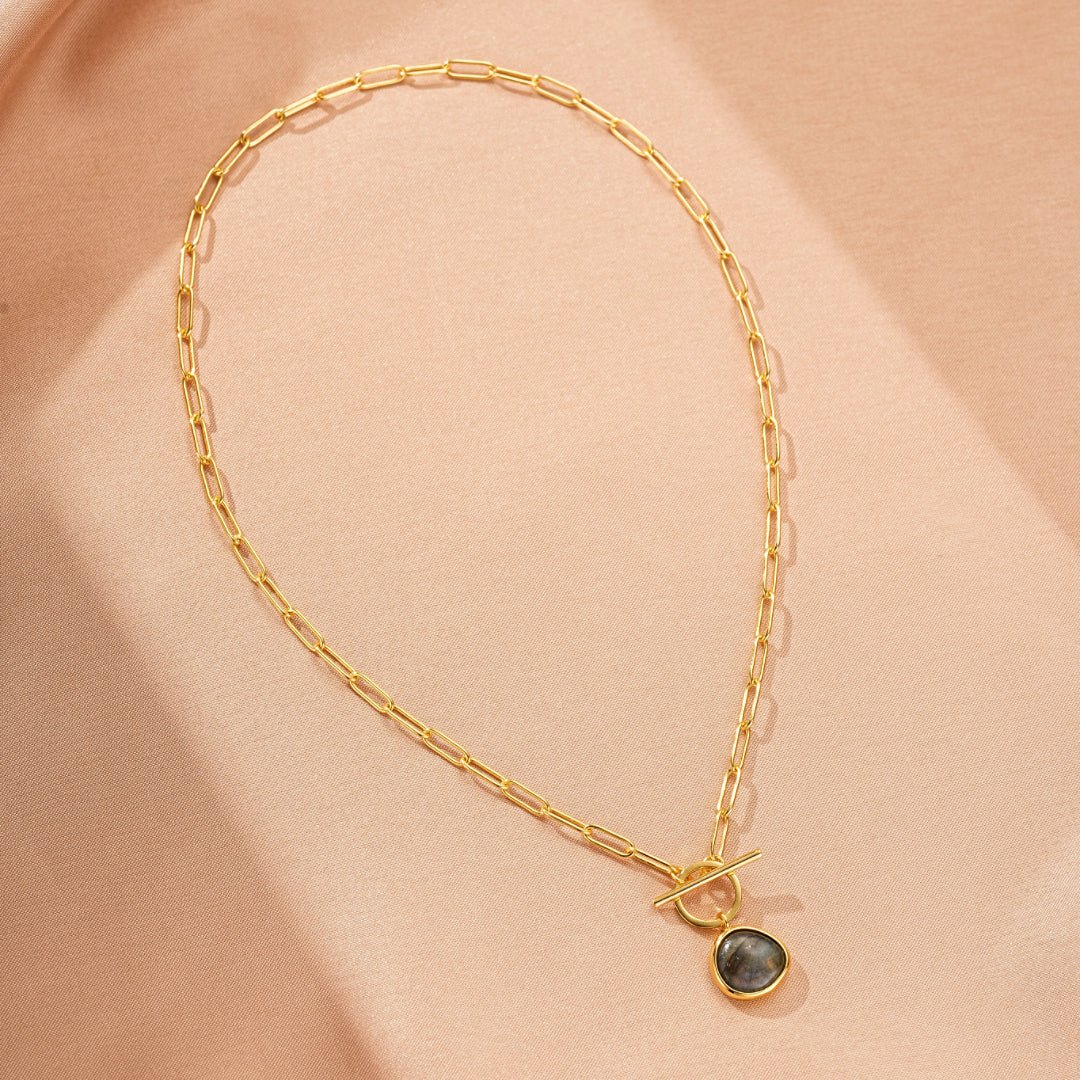Collier Labradorite Argent – Bijou Protecteur aux Reflets Mystiques - Biloria