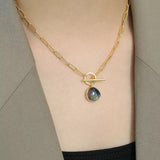 Collier Labradorite Argent – Bijou Protecteur aux Reflets Mystiques - Biloria