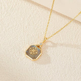 Collier Labradorite Argent Plaqué Or 10mm 45cm Vitalité - Biloria