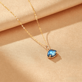 Collier Labradorite Argent Plaqué Or Bijou Femme - Biloria