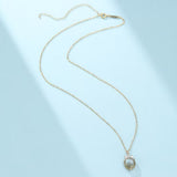 Collier Labradorite Argent Plaqué Or, Bijou Mystique - Biloria