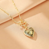 Collier Labradorite Cœur – Pendentif en Cuivre pour la Méditation - Biloria