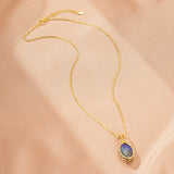 Collier Labradorite Femme – Bijou Protecteur Tissé Main - Biloria