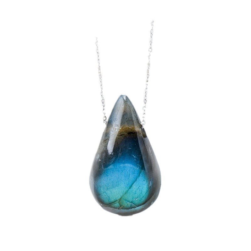 Collier Labradorite Naturelle – Pendentif Aurore - Biloria