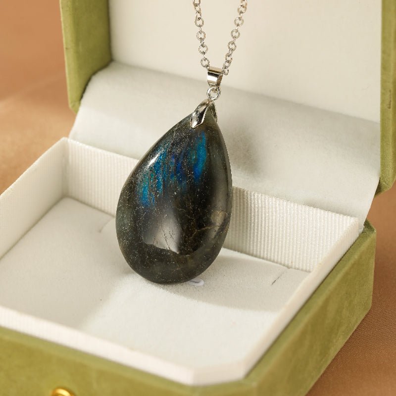 Collier Labradorite Naturelle – Pendentif Aurore - Biloria