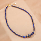 Collier Lapis Lazuli 2mm Facetté – Bijou Spirituel - Biloria