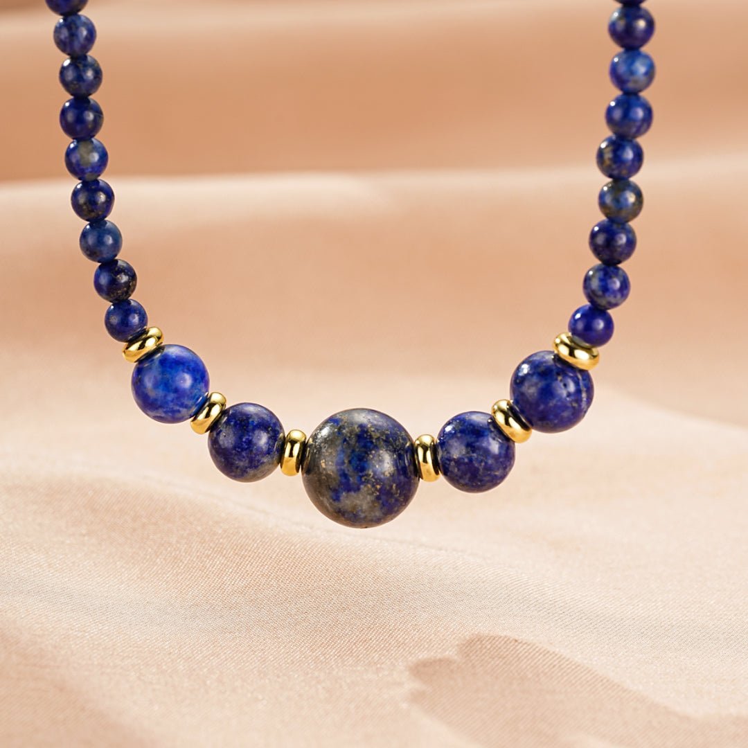Collier Lapis Lazuli 2mm Facetté – Bijou Spirituel - Biloria