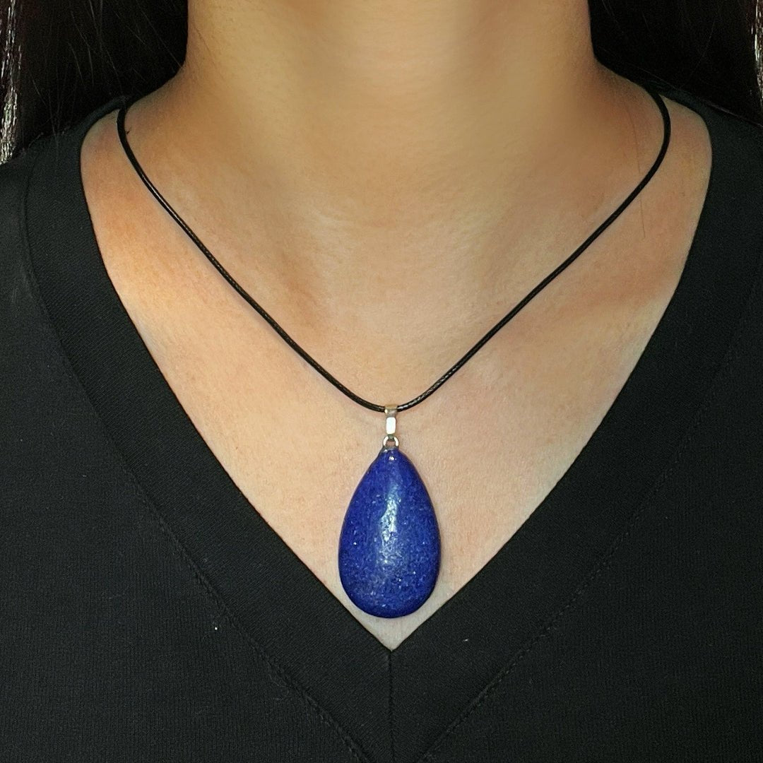 Collier Lapis-Lazuli en Goutte – Bijou Déco Bureau - Biloria