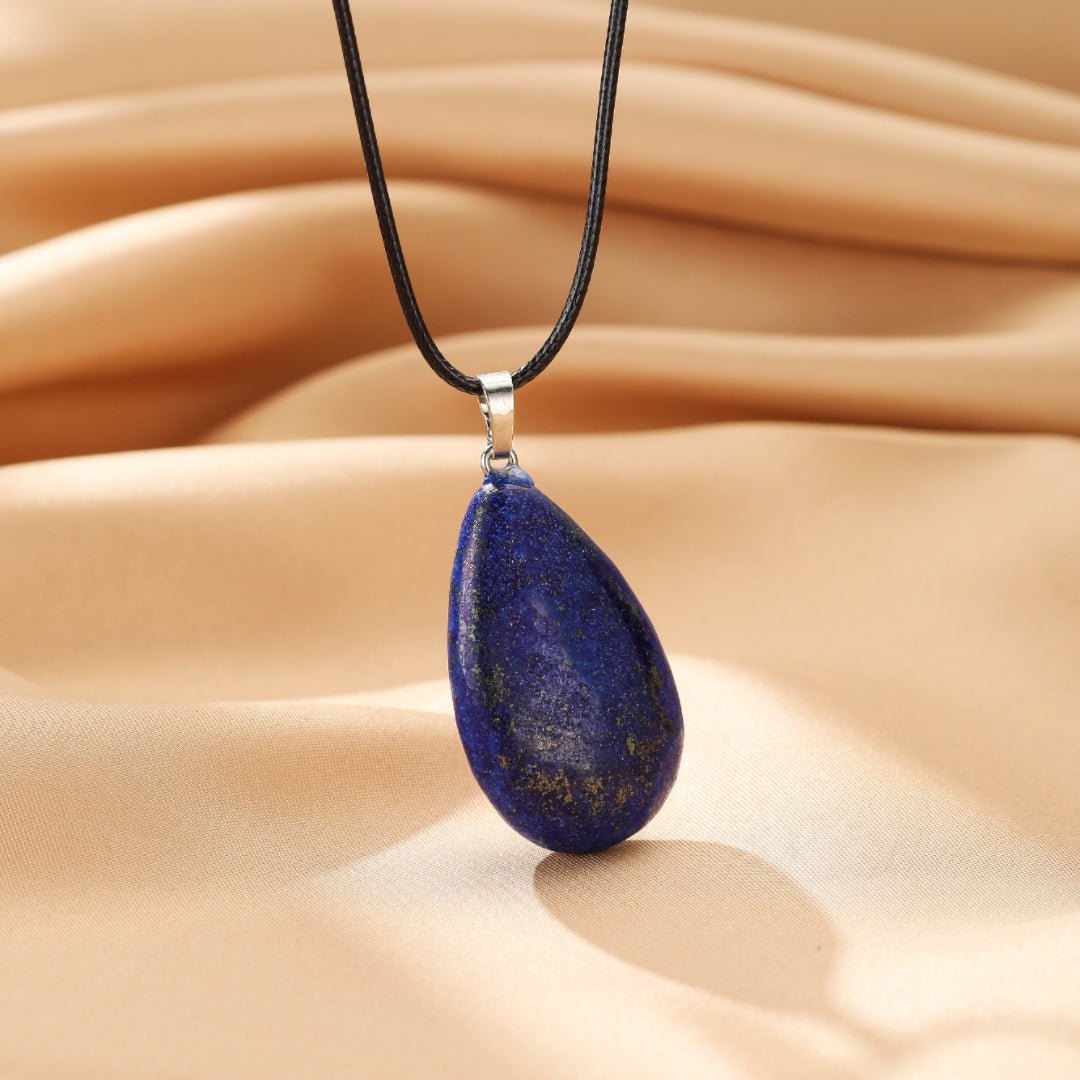 Collier Lapis-Lazuli en Goutte – Bijou Déco Bureau - Biloria