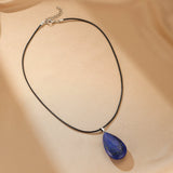 Collier Lapis-Lazuli en Goutte – Bijou Déco Bureau - Biloria