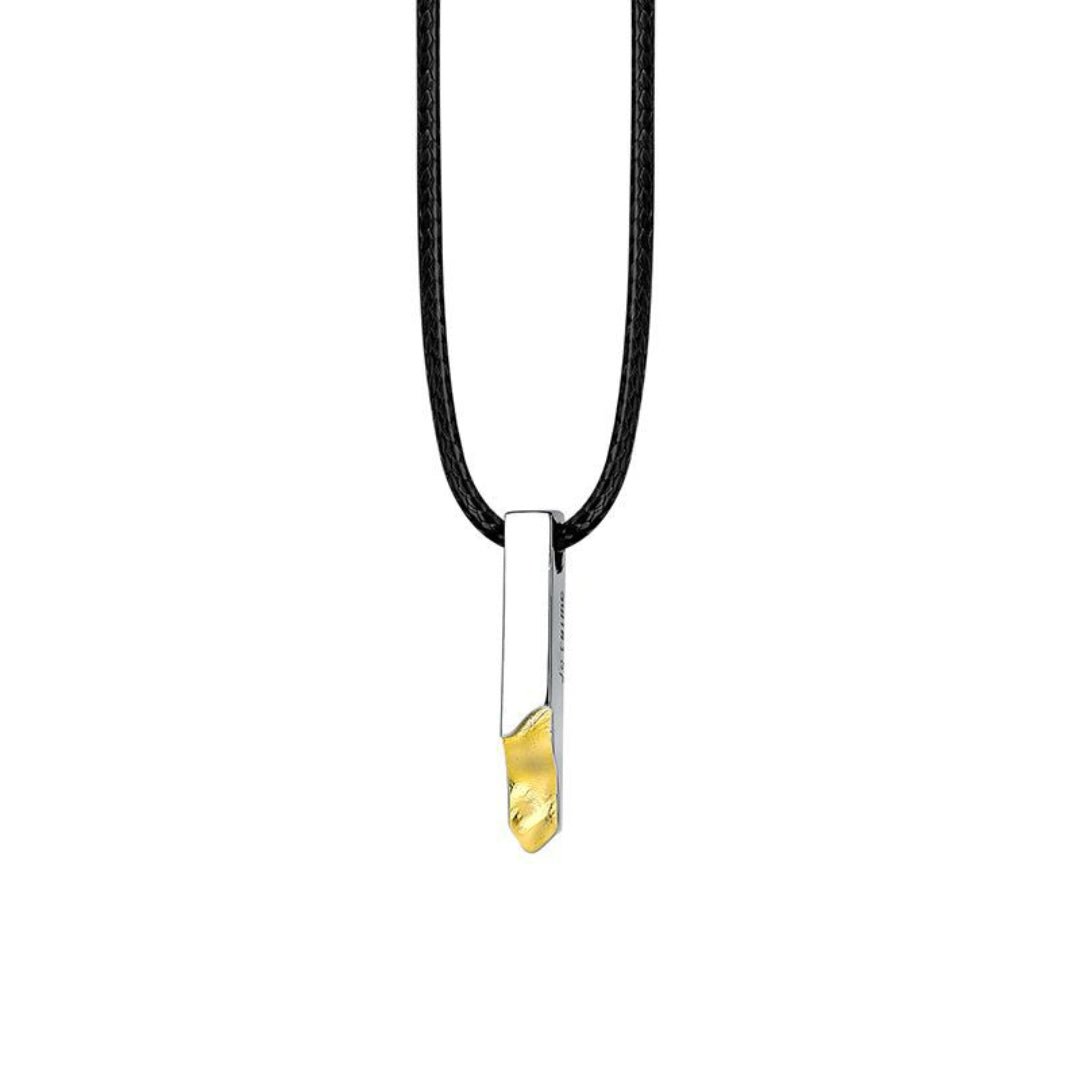 Collier Lignes d'Essence Argent 925 – Bijou Unisexe Méditation - Biloria
