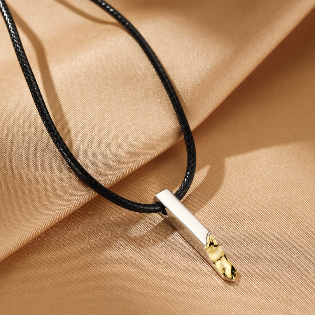 Collier Lignes d'Essence Argent 925 – Bijou Unisexe Méditation - Biloria
