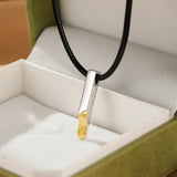 Collier Lignes d'Essence Argent 925 – Bijou Unisexe Méditation - Biloria